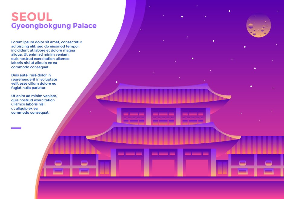 Gyeongbokgung Palace vector
