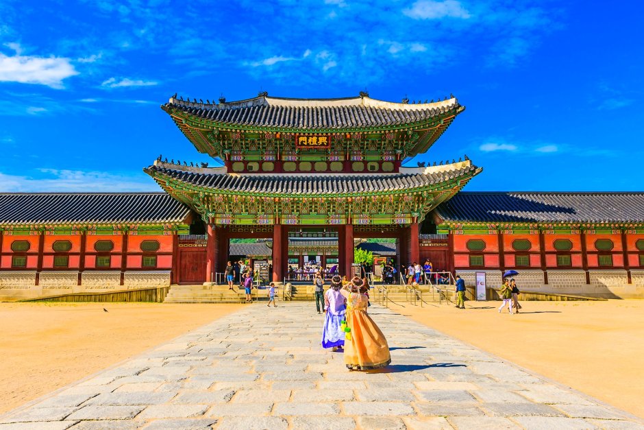 Дворец Gyeongbokgung Южная Корея