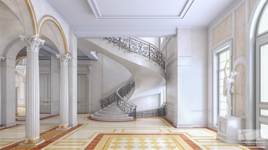 Особняк Greystone Mansion коридоры