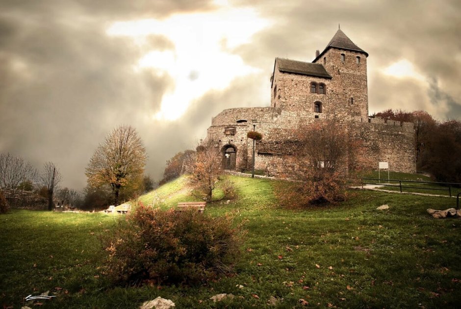 Старинная крепость в городе Полле Германия