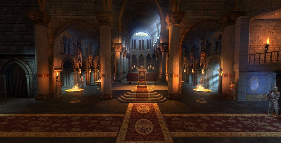 Королевский Тронный зал средневековый
