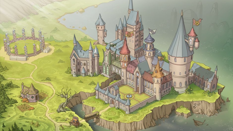 Карта замка Хогвартс Гарри Поттер
