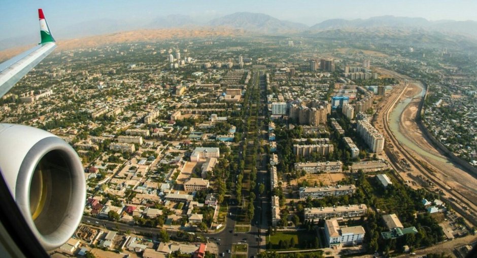 Город Душанбе горах