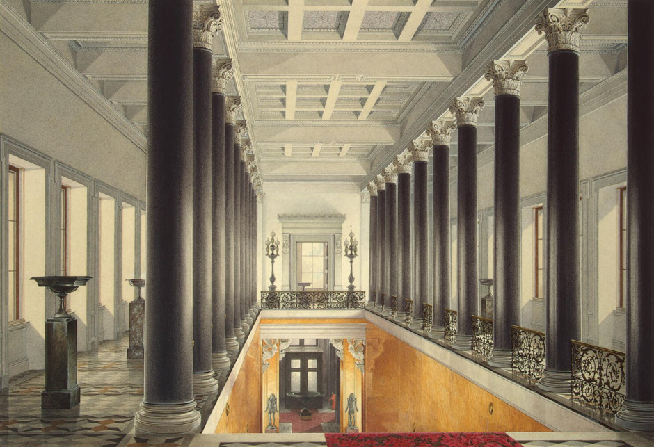 ГАУ Э П парадная лестница в Эрмитаже 1853