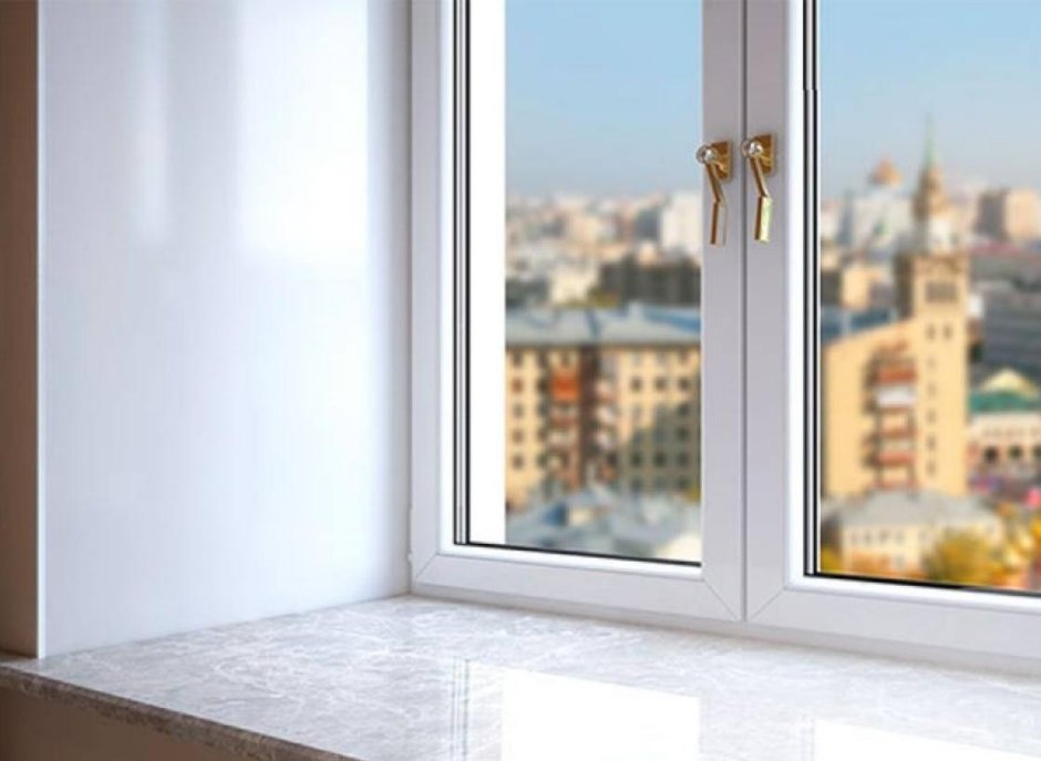 Дверь балконная штульповая Rehau