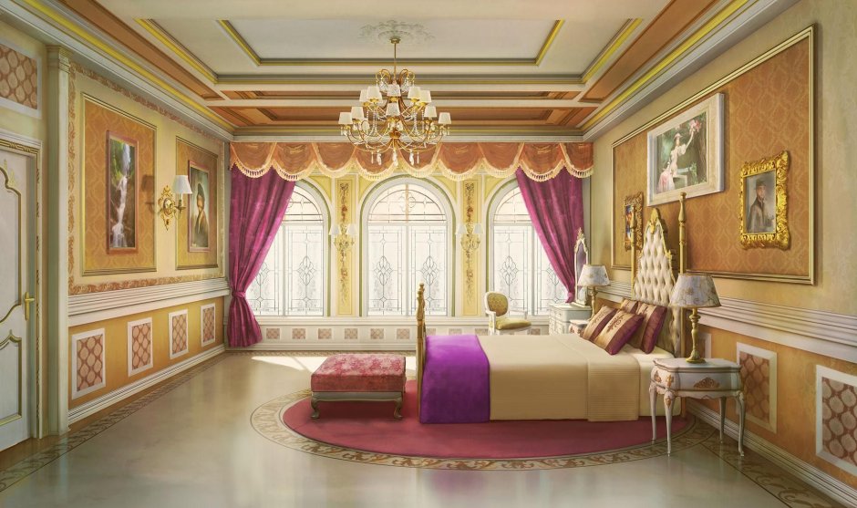 Luxury Mansion Interior спальни