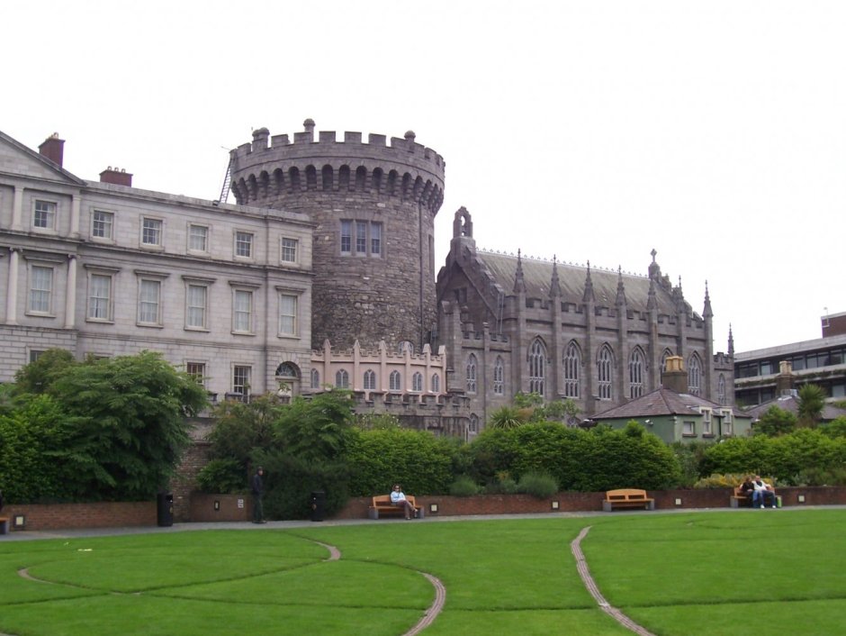 Дублинский замок Ирландия рисунок