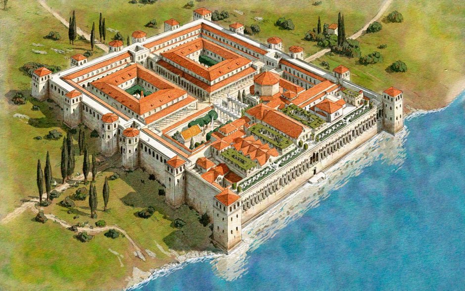Дворец Диоклетиана в Сплите реконструкция