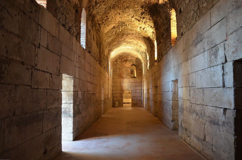 Дворец Диоклетиана в Сплите в Далмации