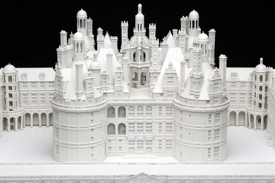 Замок Шамбор 3d модель