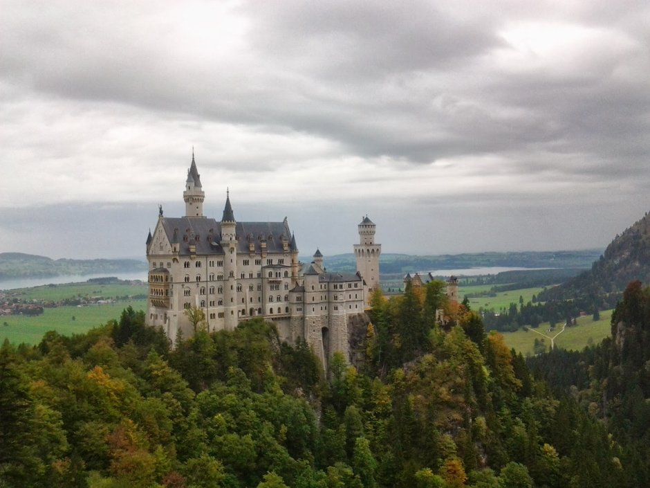 Германии замок Нойшванштайн Баварские