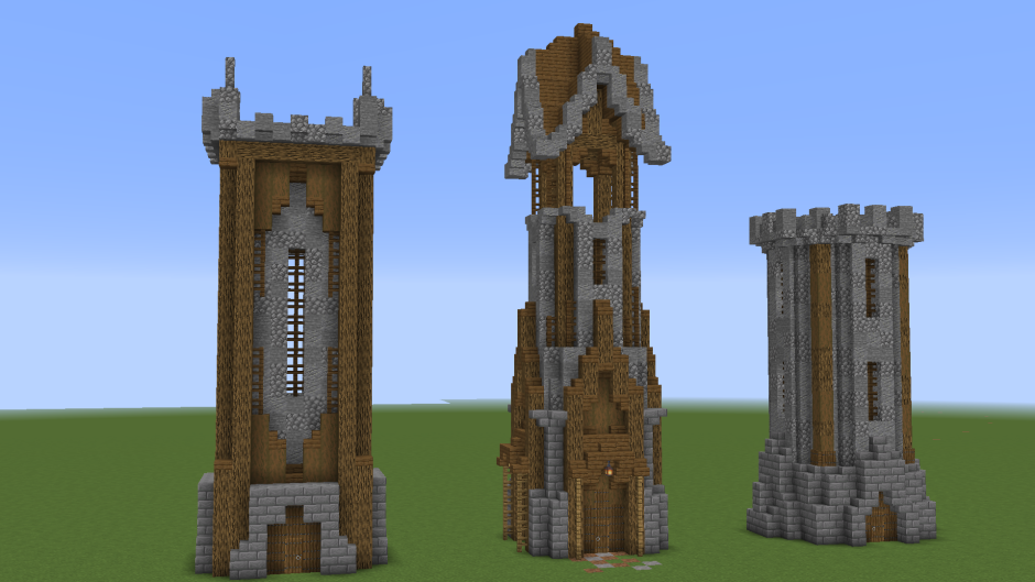 Minecraft Средневековая башня