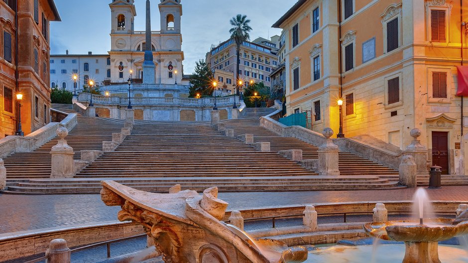 Рим площадь Испании испанская лестница
