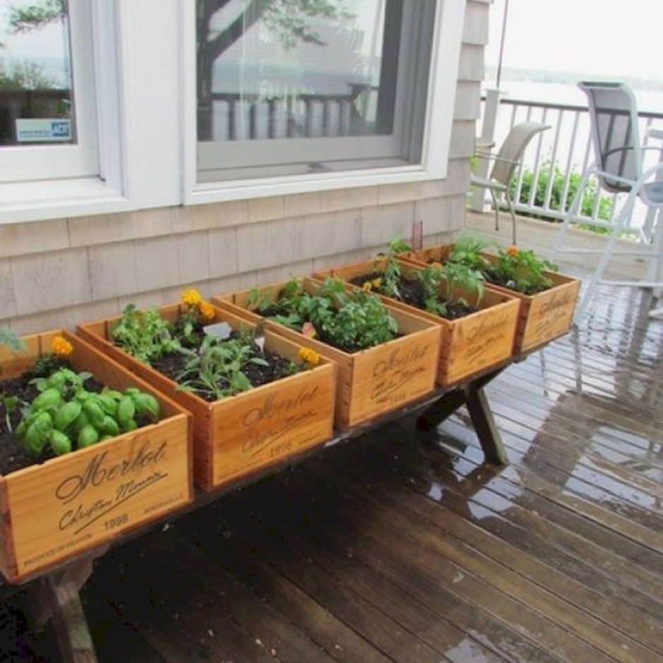 Ящики для огорода на балконе