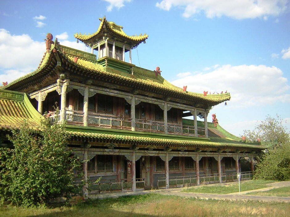 Монголия буддийский храм Гандан