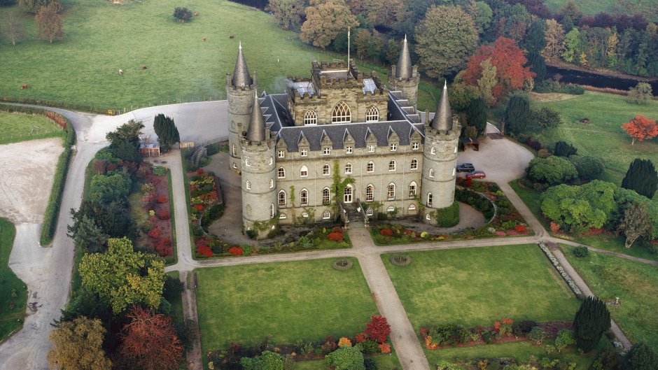 Inveraray Castle Шотландия сад