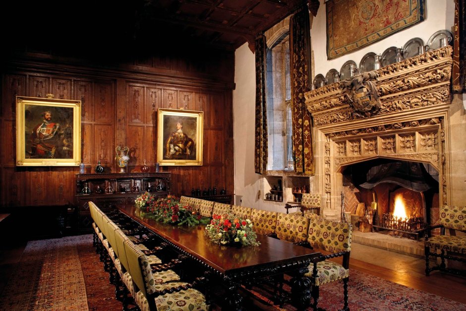 Замок Хивер Англия внутри комнаты