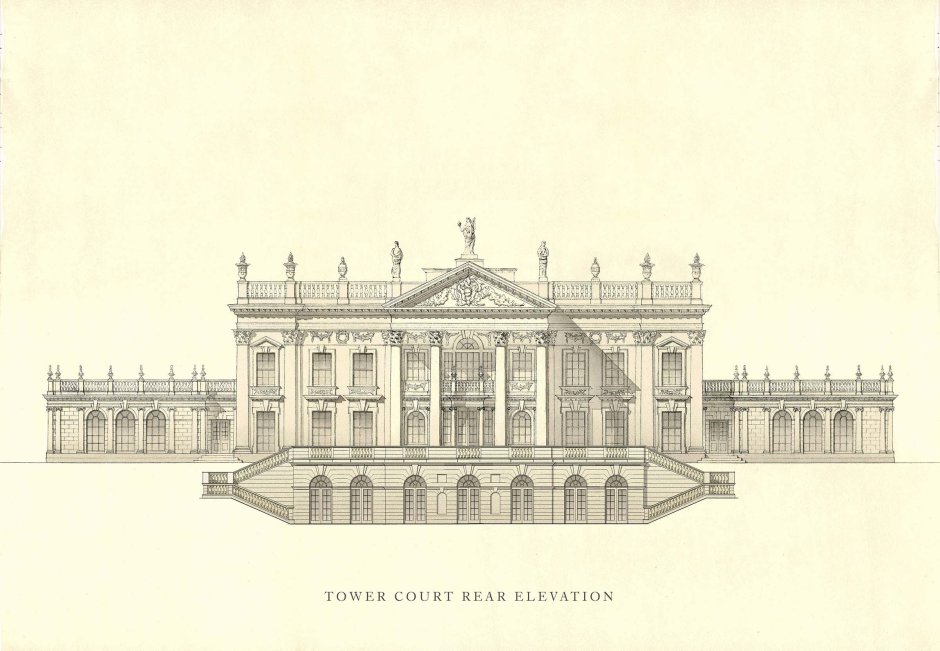 Версальский дворец фасад чертеж