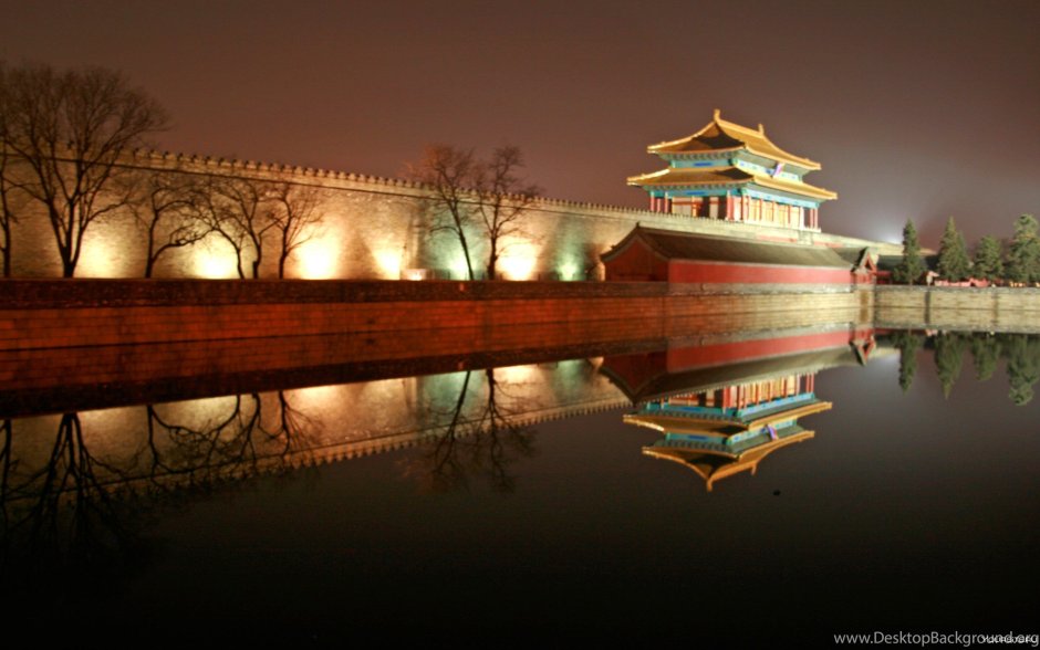 Запретный город Пекин вечером