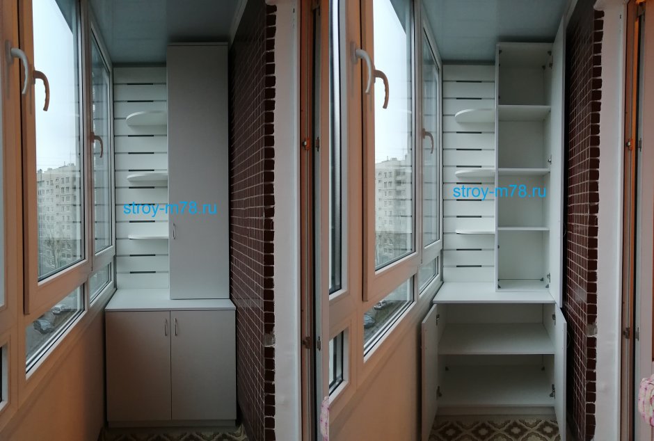 Вместимый шкаф на балкон