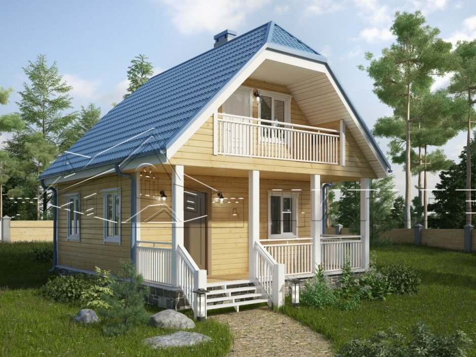 Дачный домик в скандинавском стиле
