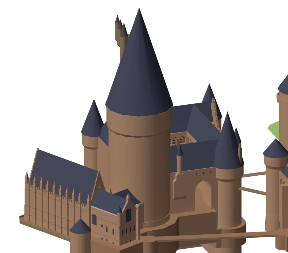 Замок Low Poly 3d