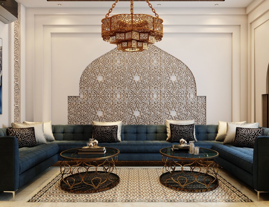 Интерьер комнаты в арабском стиле