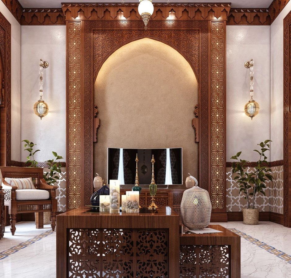 Современная спальня в марокканском стиле