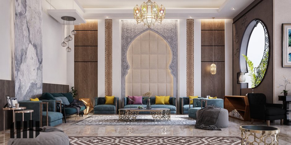 Современная гостиная в арабском стиле