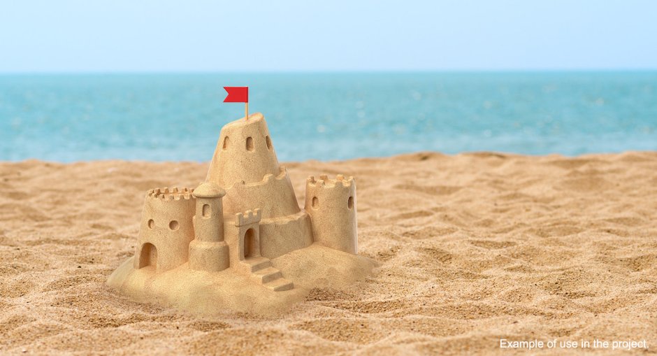 Корсика песочный замок