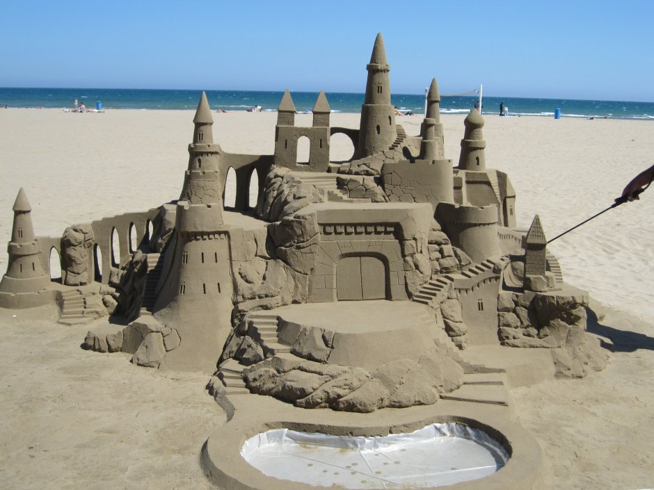 Песочный замок квадратный
