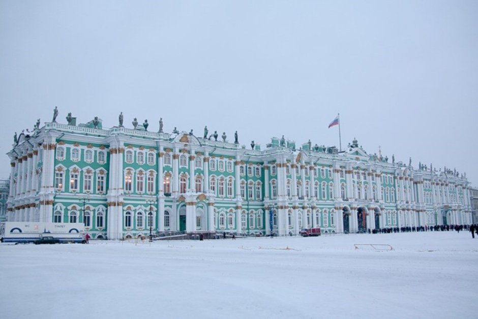 Эрмитаж Санкт-Петербург зимой