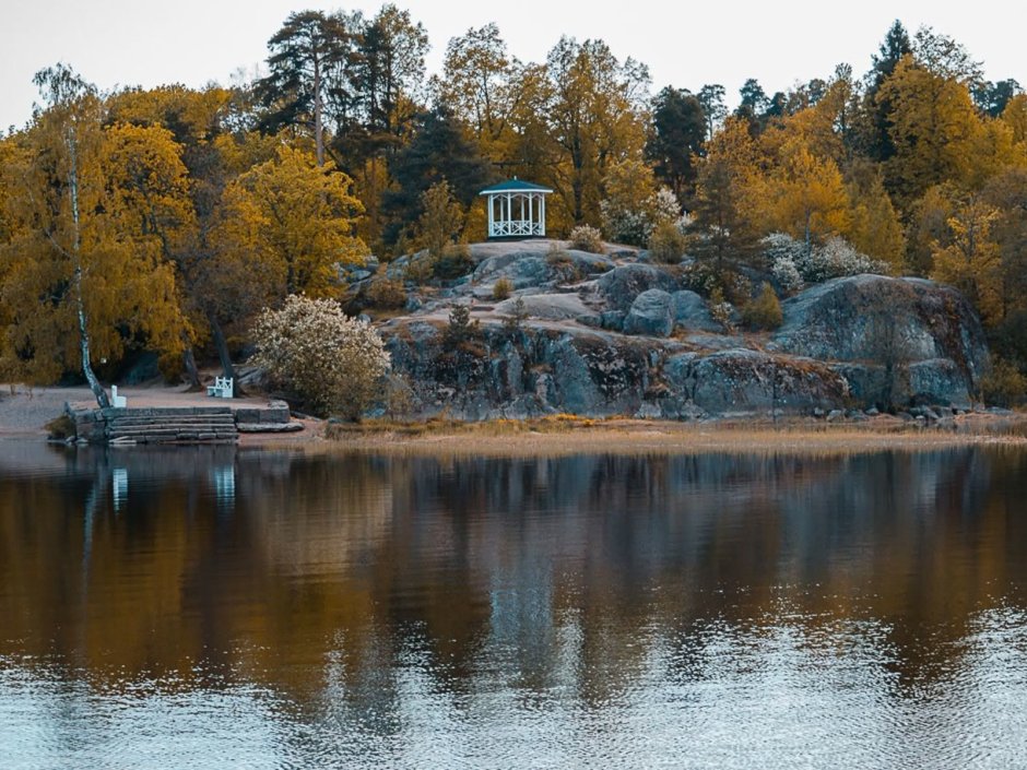 Монрепо парк Выборг Весна