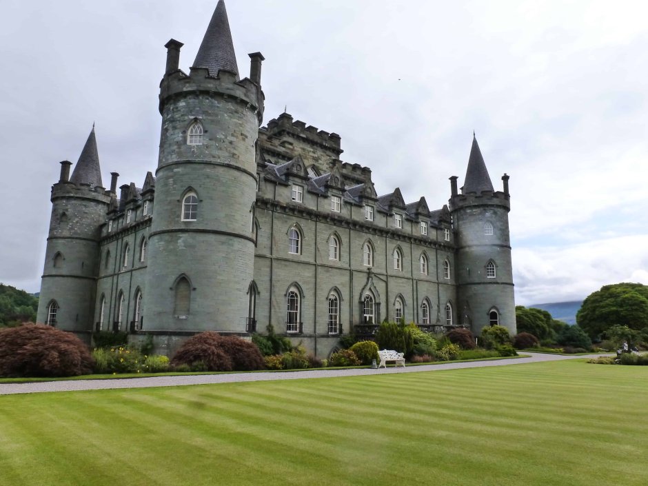 Inveraray Castle Шотландия сад