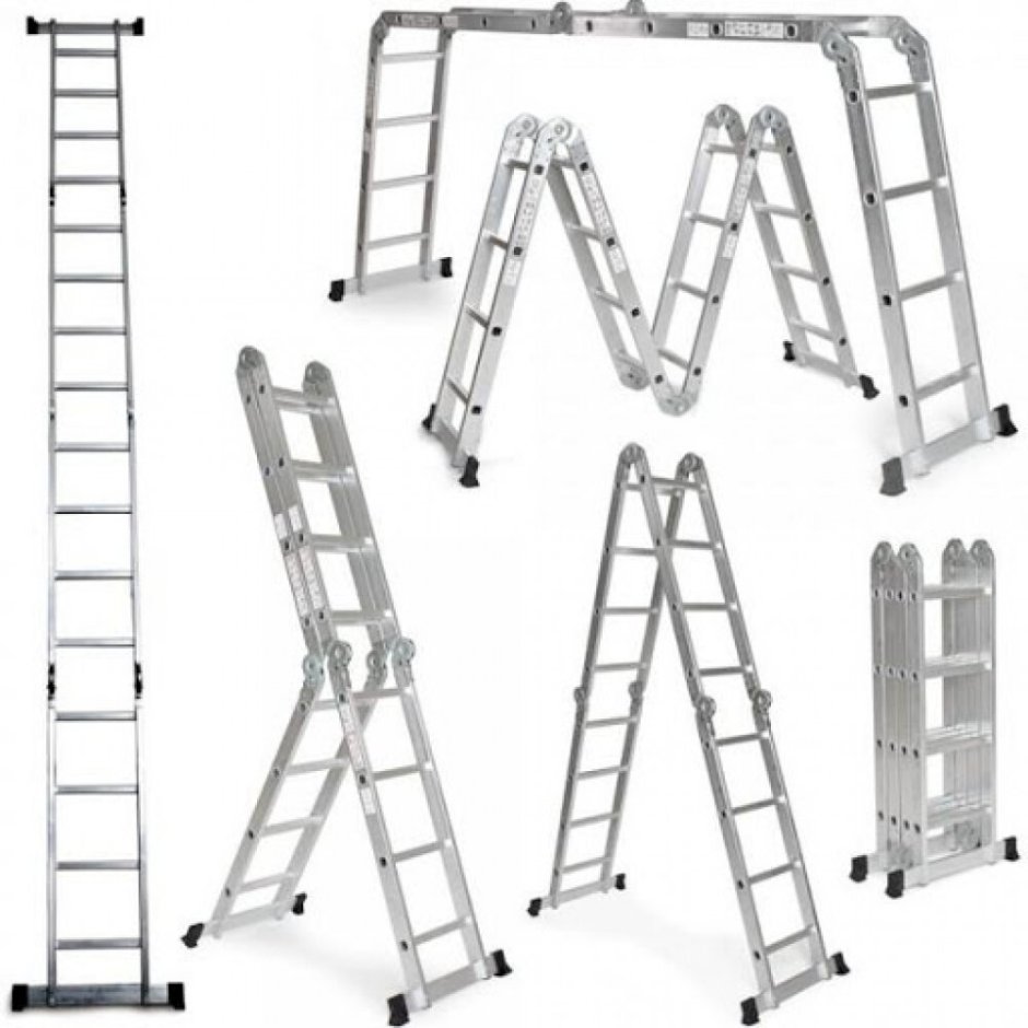 Лестница раскладная трёхсекционная Standers 7 ступеней