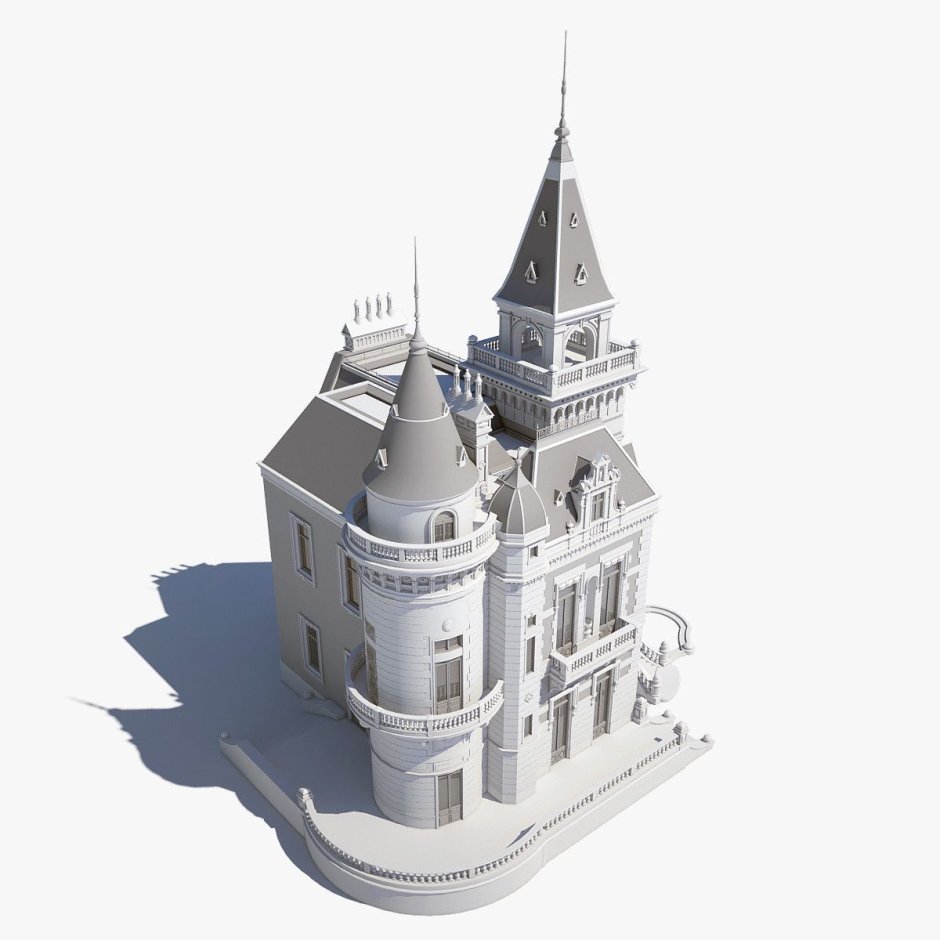 Викторианский дом 3д модель