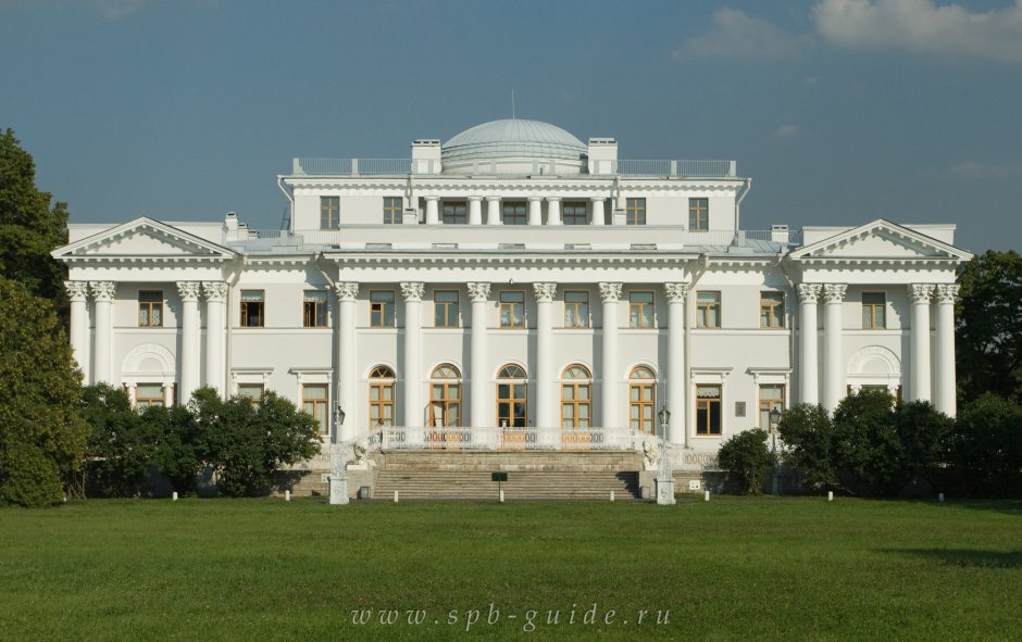 Елагин дворец с оранжереей и павильонами (1816-1818)