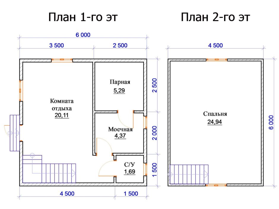 Каркасная баня 6х6 с мансардой проект