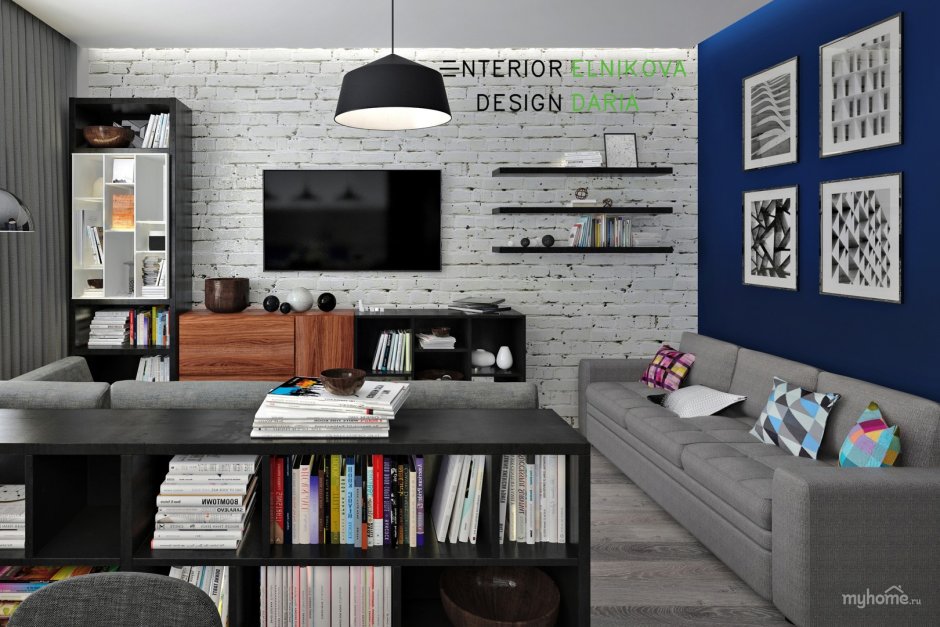 Серо синий Лофтс белымт