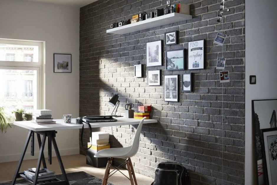 Интерьер лофт гостиная 15кв