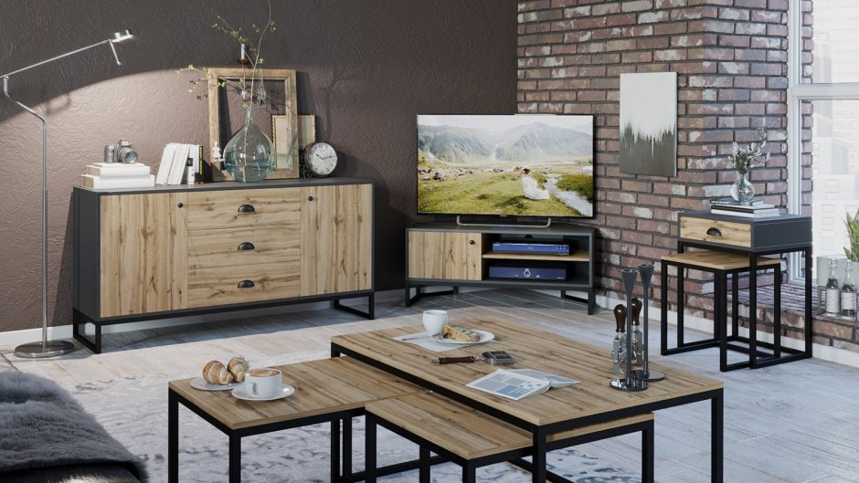 Рабочее место в стиле лофт