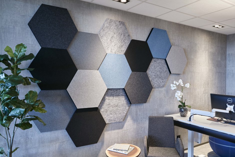 Hexagon Acoustic Panels стеновые панели звукопоглощающая панель