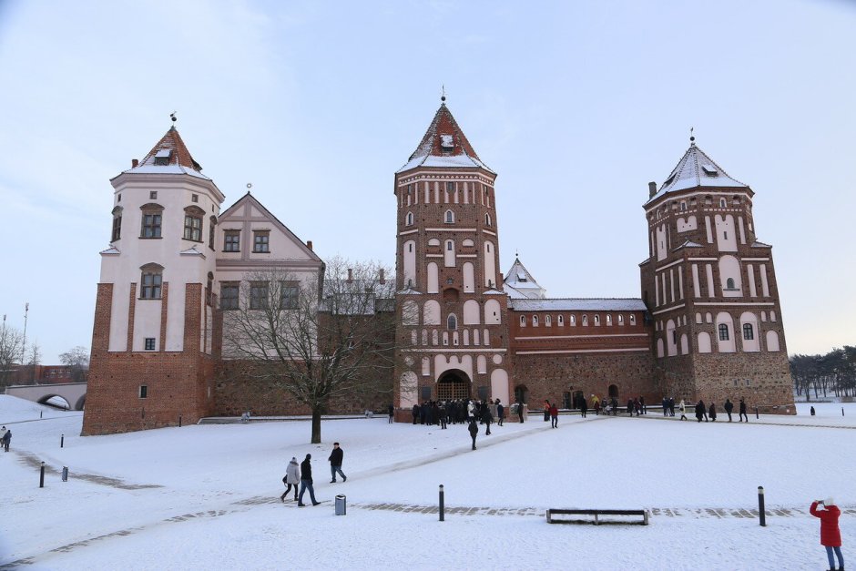 Минск Несвижский замок зима