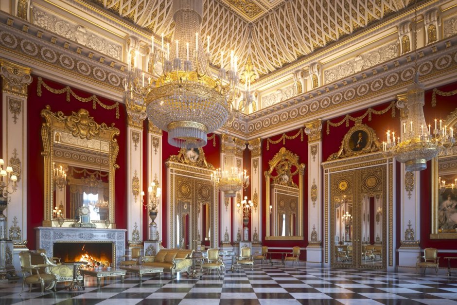 Букингемский дворец белая гостиная