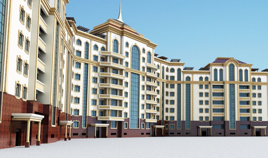 Многоэтажный дом проект Узбекистан