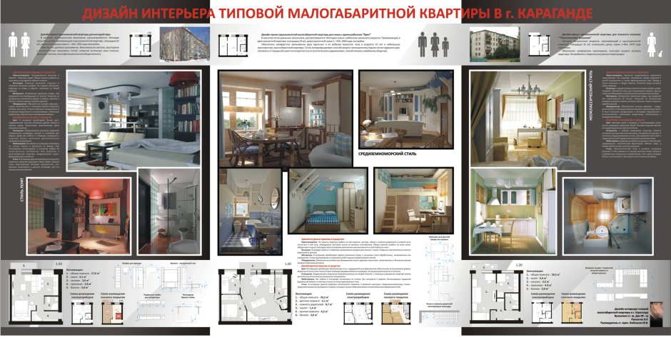 Дипломный проект интерьера квартиры