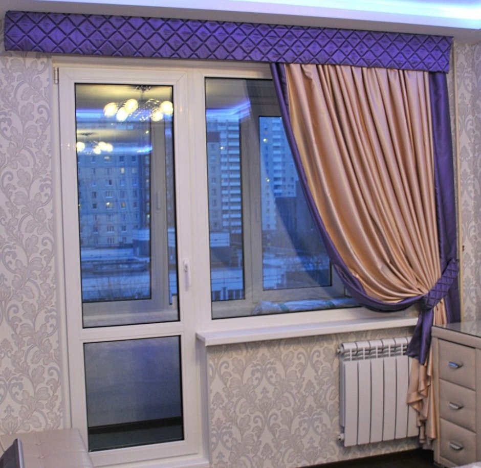 Шторы для комнаты с балконом