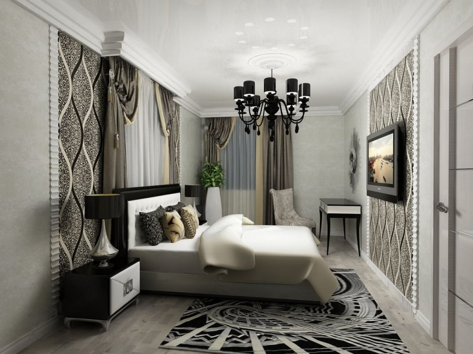 Арт деко интерьер гостиная