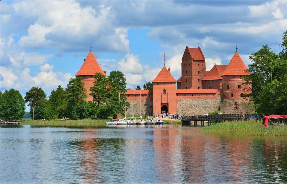 Замок в Литве Тракай внутри