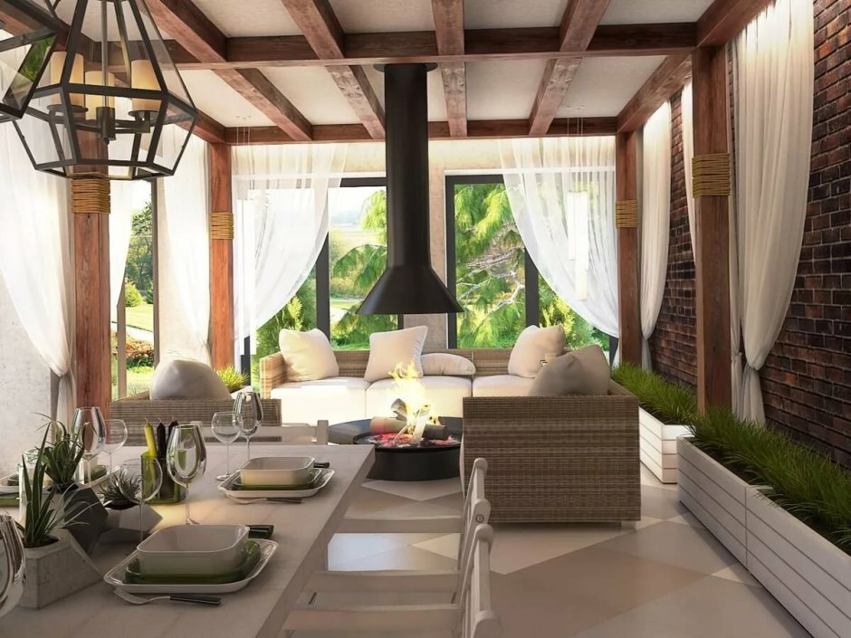 Терраска в стиле Прованс